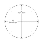 Dulles Glass 18' Round Glass Table Top - Tempered - 1/2' Thick - Bevel Polished