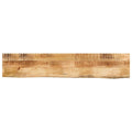 vidaXL Table Top 63inchx7.9inchx1inch Live Edge Solid Wood Rough Mango