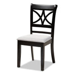 Baxton Studio Modern Grey and Espresso Brown 5-Piece Dining Set
