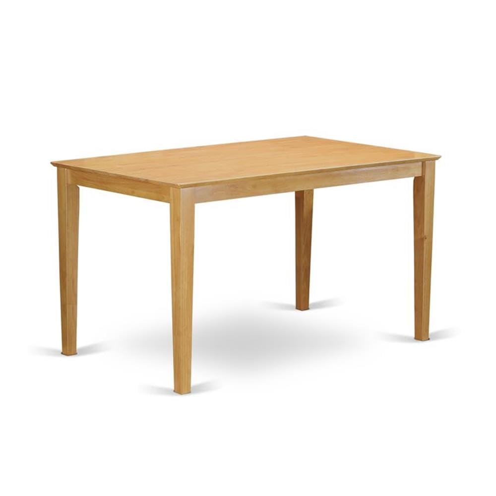 East West Furniture CAPB5H-OAK-W 5 Piece Kitchen Counter Height Dining Table Set Includes a Rectangle Pub Table and 4 Dining Room Chairs, 36x60 Inch, Oak
