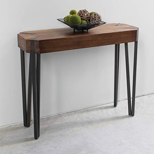 International Caravan Hamburg Contemporary Contemporary MDF/Metal Console Table