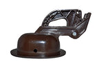 Fr Small Oval Recliner Handle No Cable Brown Finish 3Mm Barrel Cable Hole
