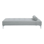 Acme Quenti Sofa Bed with Pillow in Gray Melange Velvet