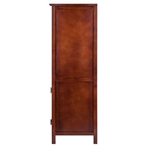 Ergode Wood 3-Pc Brooke Cupboard Set | French Country Charm | Modern Convenience | Solid & Composite Wood | Walnut Finish | Assembly Required (94421-VV)