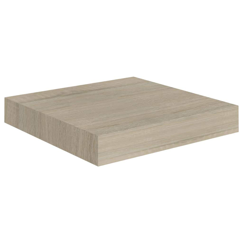 SKM Floating Wall Shelves 2 pcs Oak 9.1"x9.3"x1.5" MDF-38661026