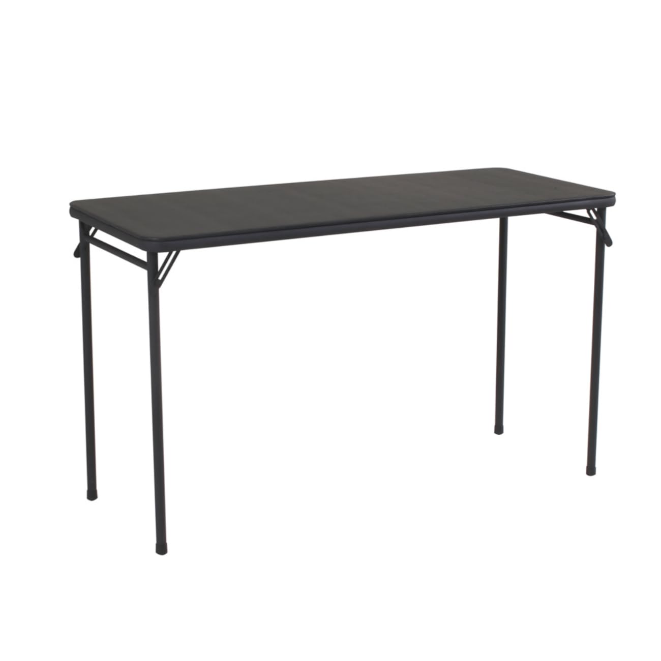 COSCO 20 x 48 Vinyl Top Folding Table, Black