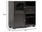 Baxton Studio Alaska Modular Storage Cabinet, Dark Brown