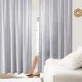 Homeideas Non-See-Through Light Grey Privacy Sheer Curtains 52 X 84 Inches Long 2 Panels Sheer Curtains Light Filtering Window Curtains Drapes For Bedroom Living Room