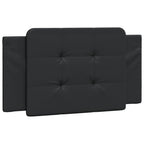 vidaXL Black Faux Leather Headboard Cushion - Foam-Stuffed Decorative Pillow Back for Bedroom Comfort - Wall Mount/Bed Frame Compatible, Easy Clean, Luxurious Look