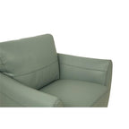 Acme Valeria Leather Chair In Watery