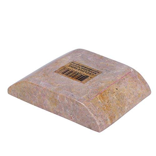 Creative Home Rose Marble Stone Boat Shaped Candle Holder-Small