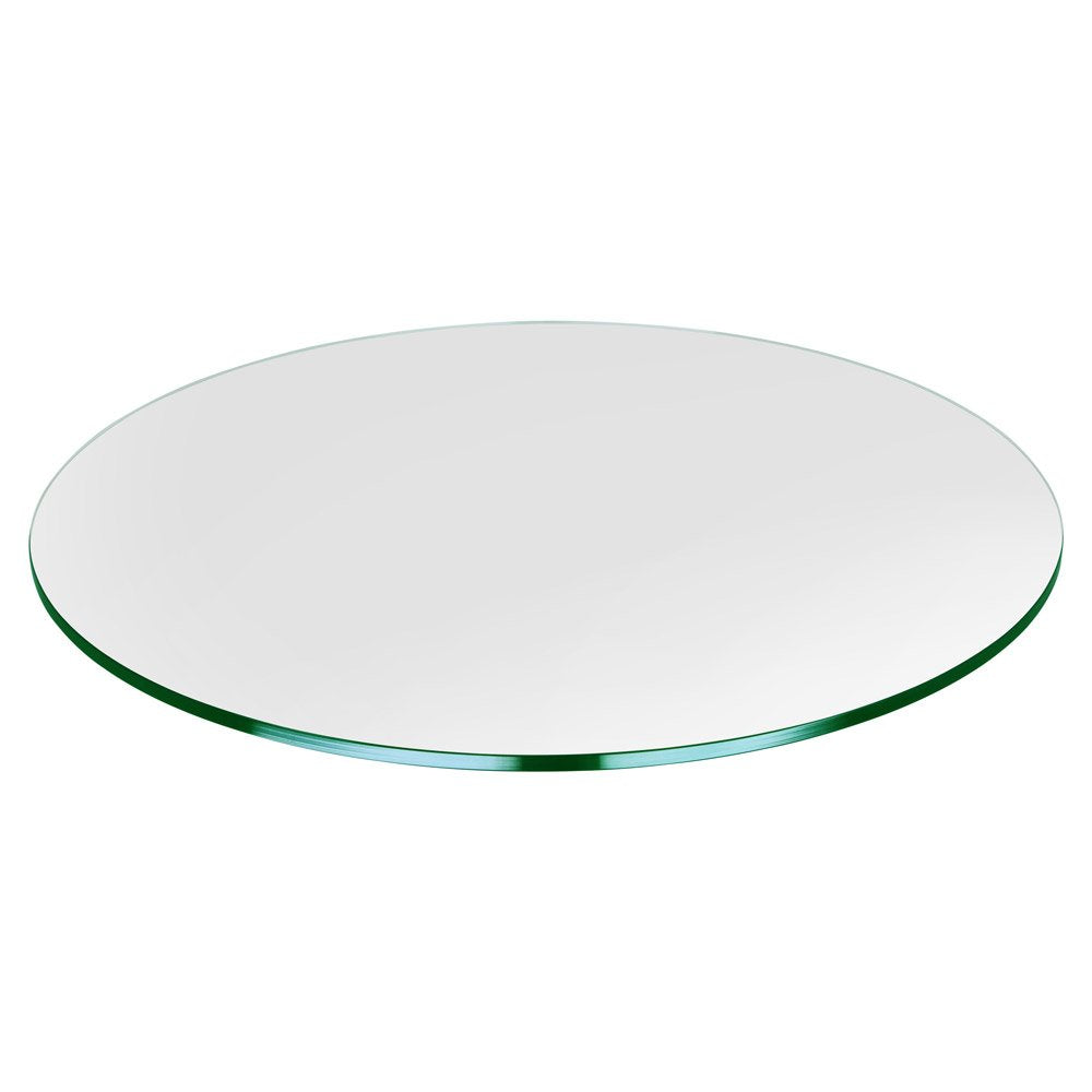 Dulles Glass 18' Round Glass Table Top - Tempered- 1/4' Thick - Flat Polished Glass