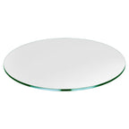 Dulles Glass 22' Round Glass Table Top - Tempered - 1/4' Thick - Flat Polished Glass