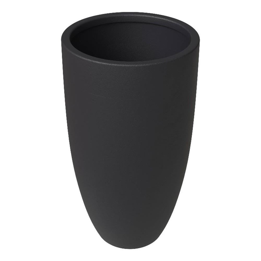 Crete Series Poly Stone Planter in Aged Concrete 9.5 Dia, 15.7 High