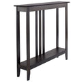 Accents Depot The Lakeside Collection Slim Entryway Home Accent or Console Table with Antique Finish, 7 Deep, Perfect for Small 