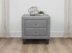 Neos Modern Furniture Night Stands, Gray