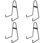 Artliving 8 Inch Large Black Metal Wall Mount Display Easel Plate Hanger Vertical Plate Stand Holders Picture Frame Stand for Wa