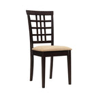 Coaster Furniture Kelso 3-Piece Drop Leaf Cappuccino and Tan Dining Set 190821-S3