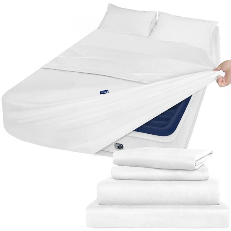 Cal King Sheet Set - 4 Piece California King Sheet Sets - Extra Deep Pocket California King Sheets Fade Resistant Fits Up To 24I