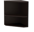 Safco Mayline Mnpoldc Medina Shelved Corner Support For Use With 63" Mnh63 And 72" Mnh72 Hutch, (Qty. 1), Mocha Laminate