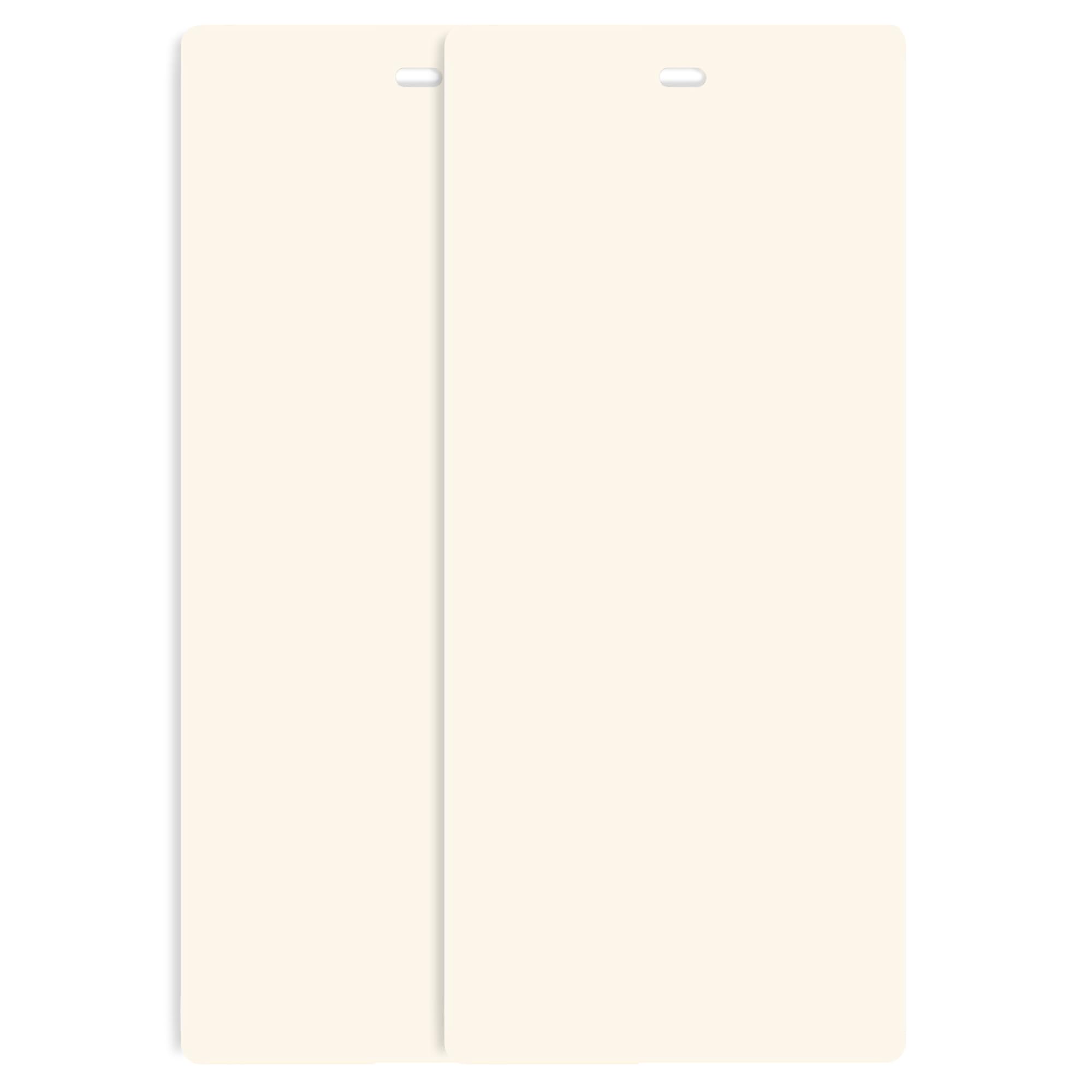 Dalix PVC Vertical Blind Replacement Slat 82 1/2 X 3 1/2 (2 PK, Ivory)
