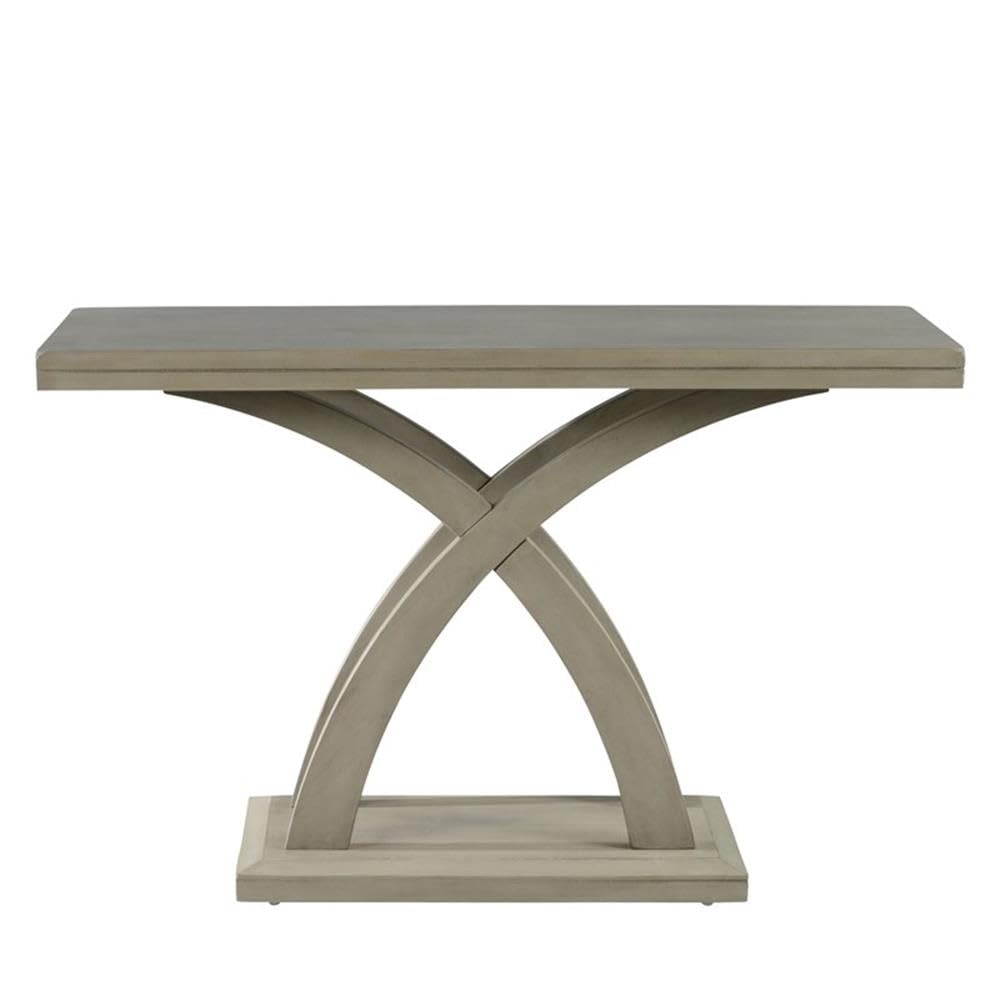 Steve Silver Jocelyn Grey Decorative Base and Double Edge Top, Constructed from Hardwood Solids and Mango Veneers Sofa Table, 48 x 18 x 30