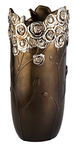 Ok Lighting Ok-4275-V2 16.5 Inch Allure Decorative Vase, Brown