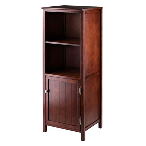 Ergode Wood 3-Pc Brooke Cupboard Set | French Country Charm | Modern Convenience | Solid & Composite Wood | Walnut Finish | Assembly Required (94421-VV)