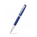 Sheaffer 100 Glossy Blue Lacquer Rollerball Pen With Polished Chrome Trim