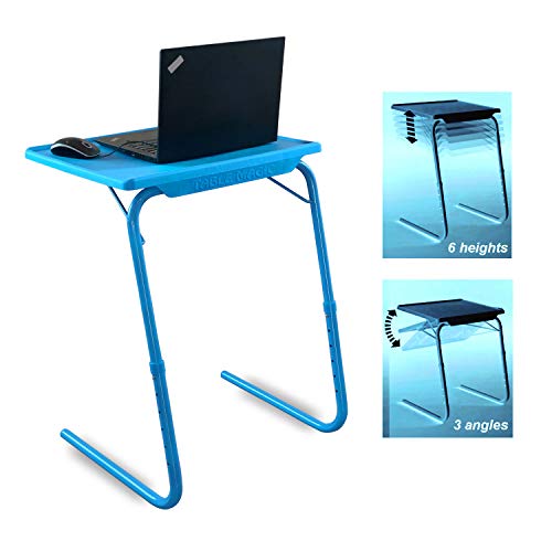TABLE MAGIC  Laptop Table mat Finish, Lapdesk, Utility Table, Height Adjustable Table, Work at Home Table, Study Table, Kids St