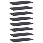 Vidaxl Bookshelf Boards 8 Pcs Gray 15.7''X7.9''X0.6'' Engineered Wood