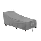 Outdoorlines Outdoor Waterproof Patio Chaise Lounge Chair Cover - Uv Resistant Lounger Covers Heavy Duty Weatherproof Patio Sofa Furniture Covers, 1 Pack, 78Wx35.5Dx33H Inches, Gray