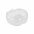 Enakshi 2 Pieces MultiPurpose AppleShaped Box Compact Transparent Abs Box Sturdy Mini Storage Container Stackable For Workbenc