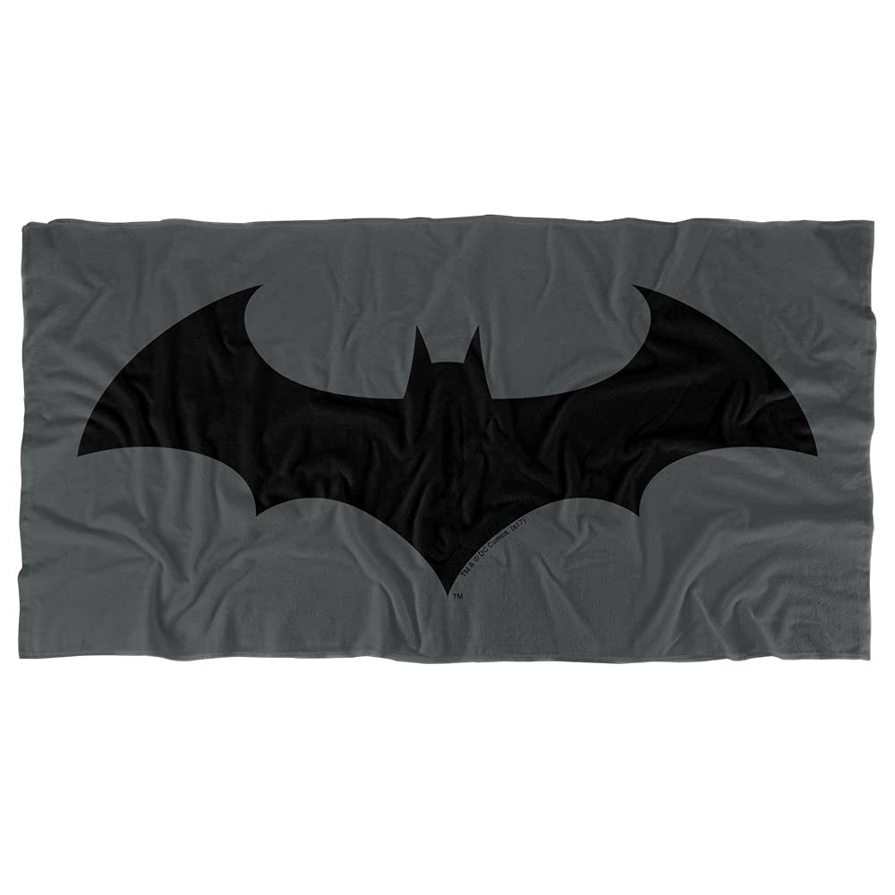 LOGOVISION Batman Hush Logo Grey Officially Licensed Beach Towel 30 X 60