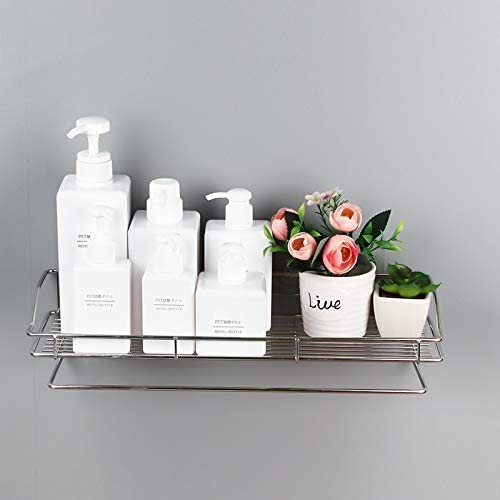 Dkriva Multi Purpose Bathroom/Shelf/Rack/Kitchen Shelf/Wall Mount Self Adhesive Bathroom Accessories Stainless Steel (1Pcs) (Mul