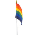 Gaysentials Stick Flag, Rainbow, 4 X 6, 0.60 Ounce