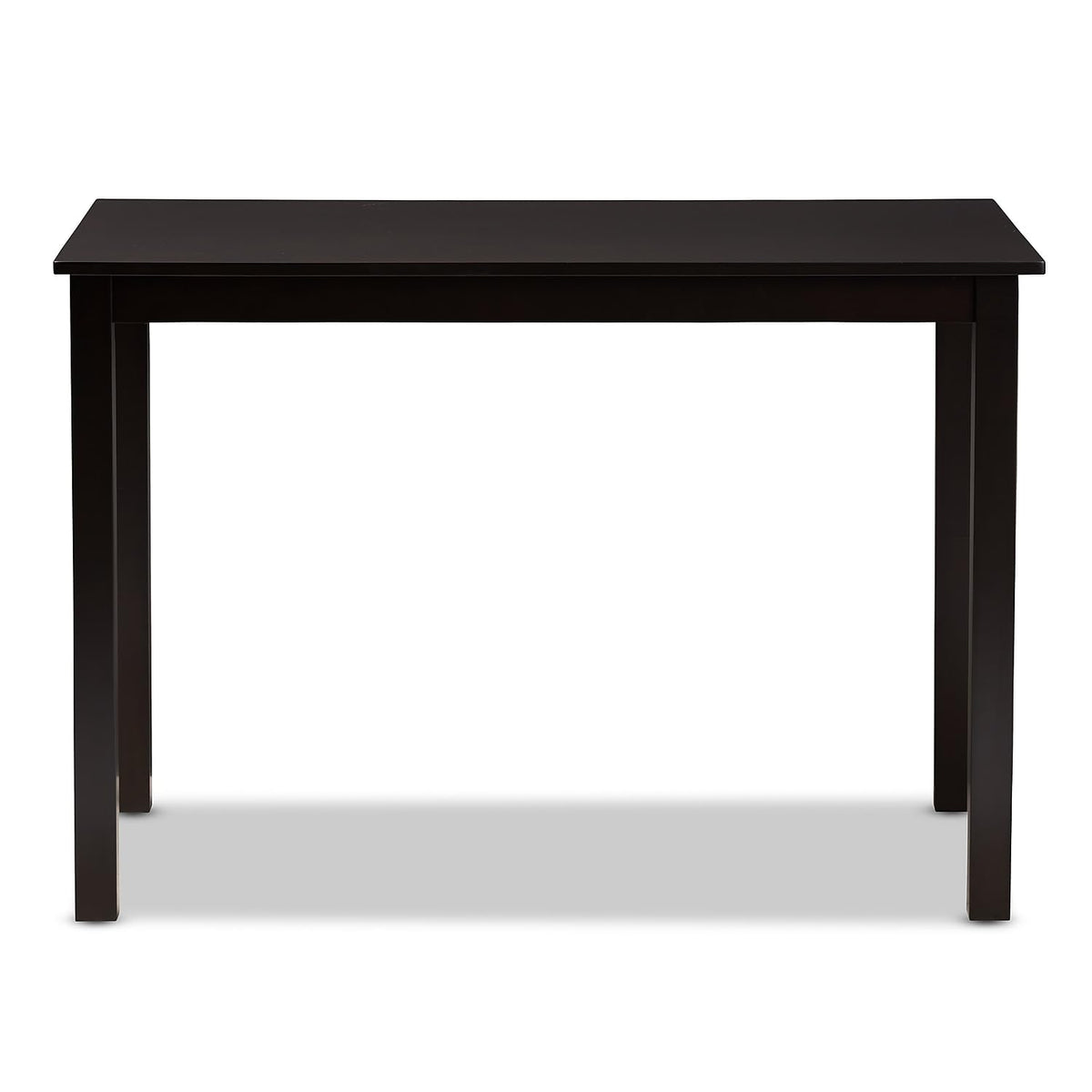 Baxton Studio Eveline Wooden Dining Table, 27.56-inch D x 43.31-inch W, Espresso Brown (231-8026-HIT)