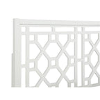 Comfort Pointe Thomas Chippendale White Wood Headboard - King