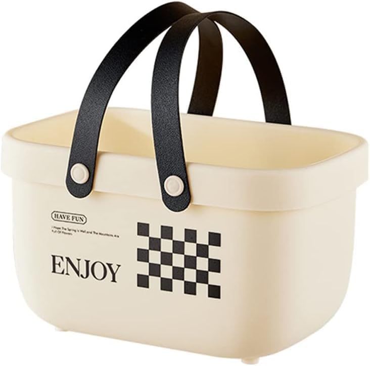 Cyrox Gel & Shampoo Baby Products Storage Sink Holder With Hanging Leather Belt For Bath, Dorm Room, Pantry | Sundries Hanging B