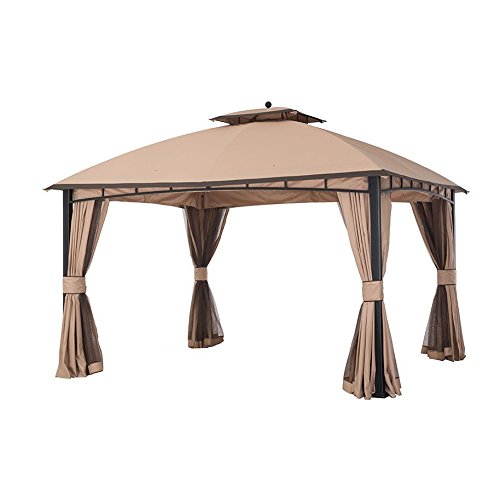 Garden Winds Replacement Canopy Top Cover For The Mirage Gazebo - Riplock 350