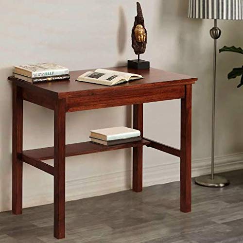 Genuine D?Cor Tray Solid Wood Study Table With Storage  Walnut | Solid Rosewood Wood Study Desk
