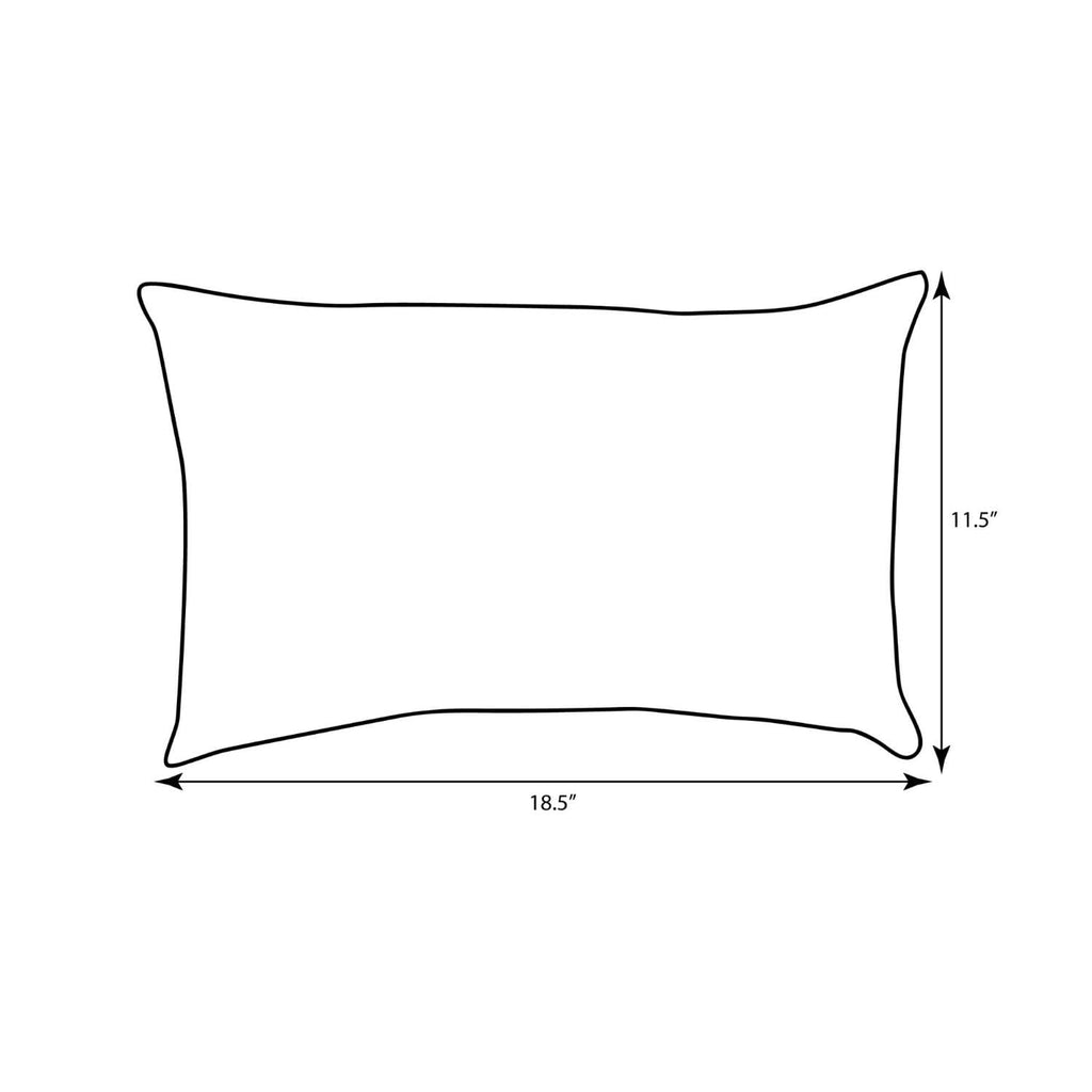Pillow Perfect - 609416 Outdoor/Indoor Delancey Jubilee Lumbar Pillows, 11.5' X 18.5', 2 Count (Pack Of 1) Pink