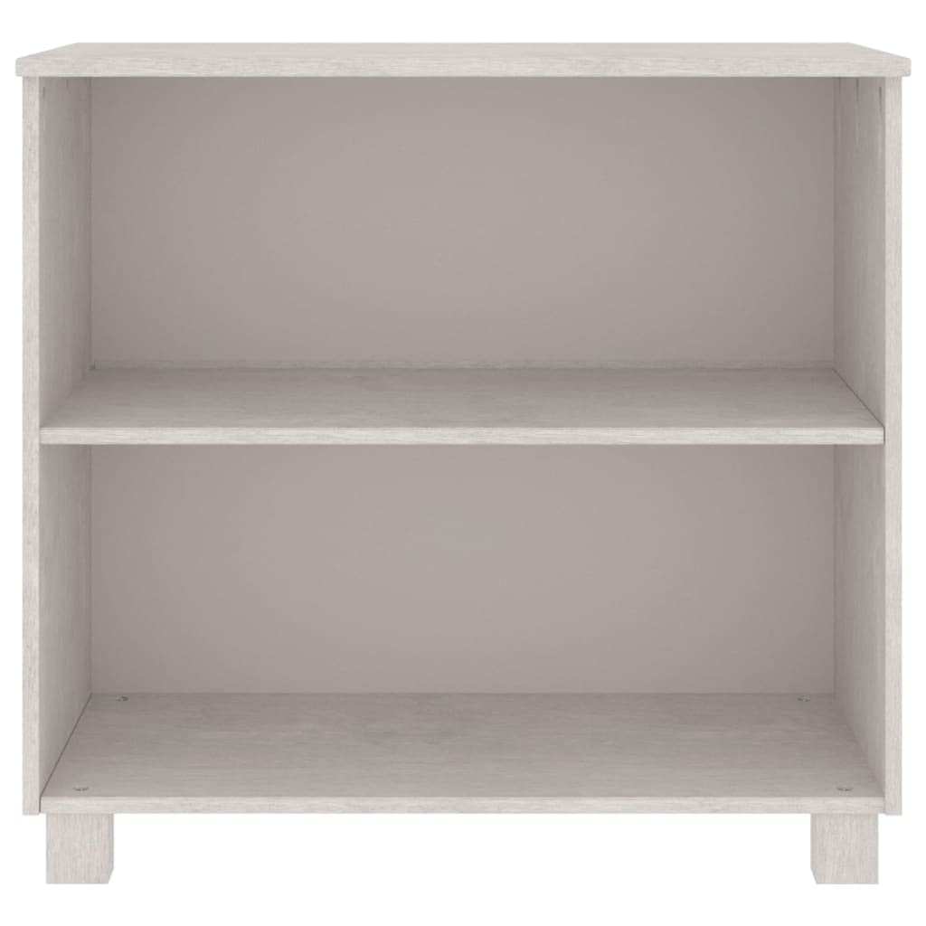 vidaXL Hamar White Sideboard - Solid Pinewood & MDF - Spacious with Two Shelves - Chic Whitewash Finish - Compliant with California Proposition 65