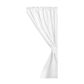 Carnation Home Fashions Vinyl Bathroom Window Curtain, White
