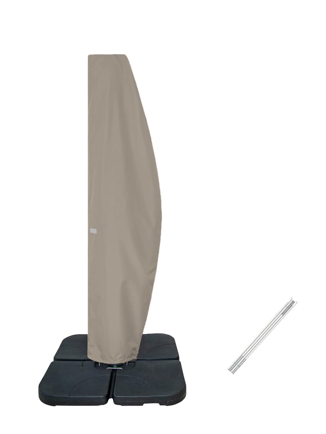 Garden Balsam Patio Umbrella Cover For 10Ft To 11Ft Offset Umbrella, Water Resistant, Curved Cantilever And Straight Pole Paraso