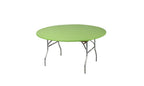 Kwik-Covers 60' Round Fitted Plastic Table Covers, 5 Pack (Lime Green)