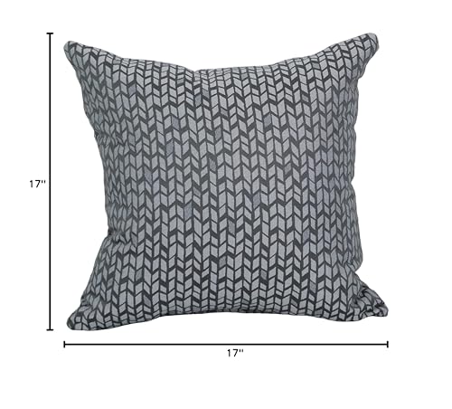 Blazing Needles Square Polyester Jacquard Throw Pillows, 17", Banyan Timber 2 Count