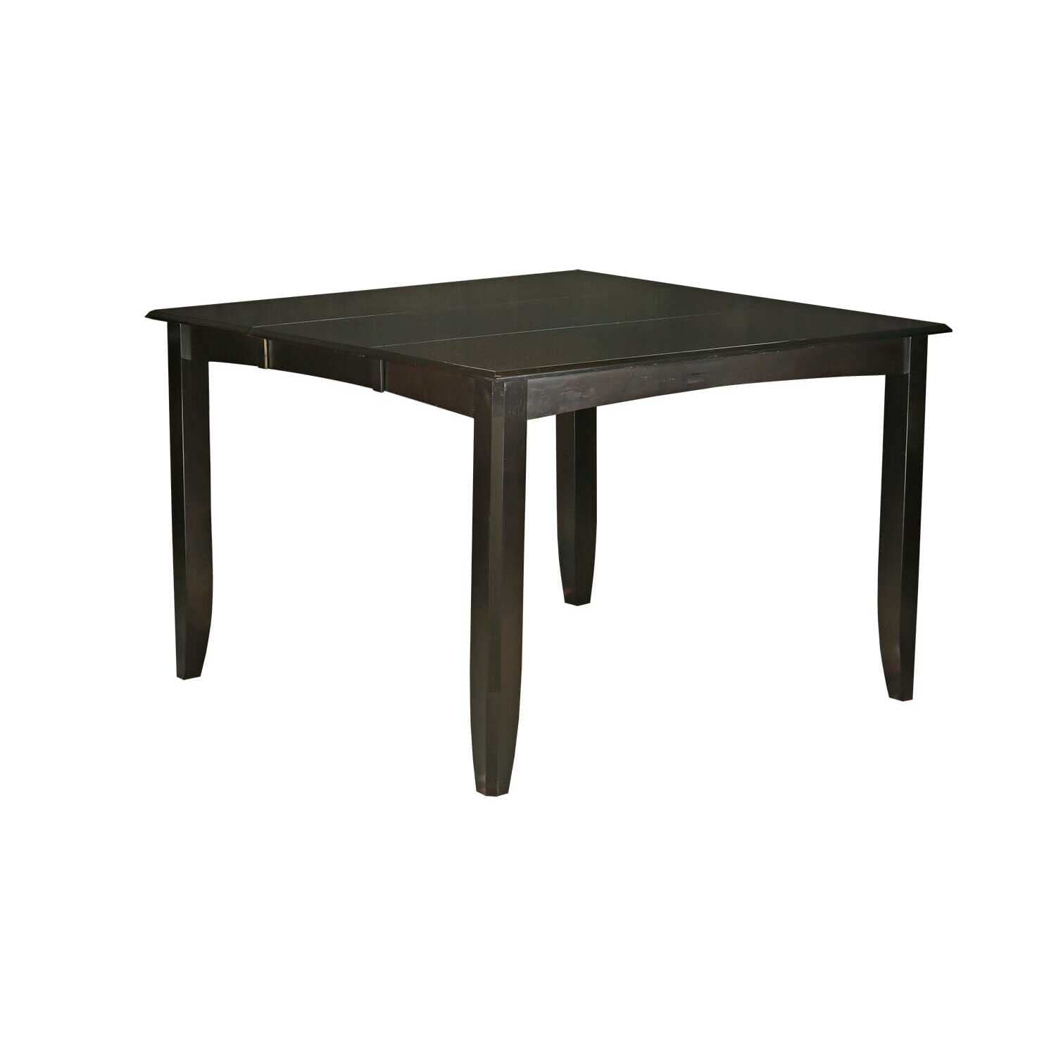 East West Furniture Fat-Cap-T Fairwinds Gathering Counter Height Dining Square 54 Table with 18 Butterfly Leaf Finished in Cappu