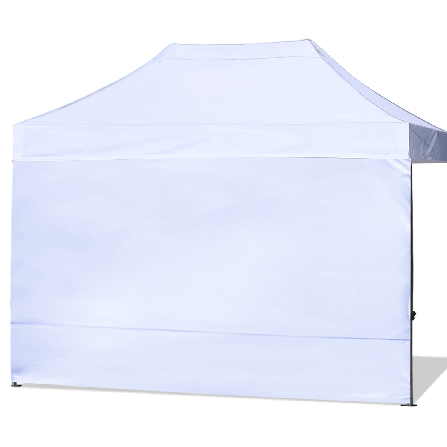 Abccanopy Instant Canopy Sunwall 10X15 Ft, 1 Pack Sidewall Only, No Frame And Top, White