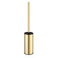 BGL Toilet Brush Holder Gold, Stainless Steel 304 Gold Round Freestanding Toilet Bowl Brush and Holder for Bathroom